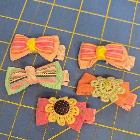 Bundle of 5 Colorful Kids Hair Clip Set - Picture 1 of 1